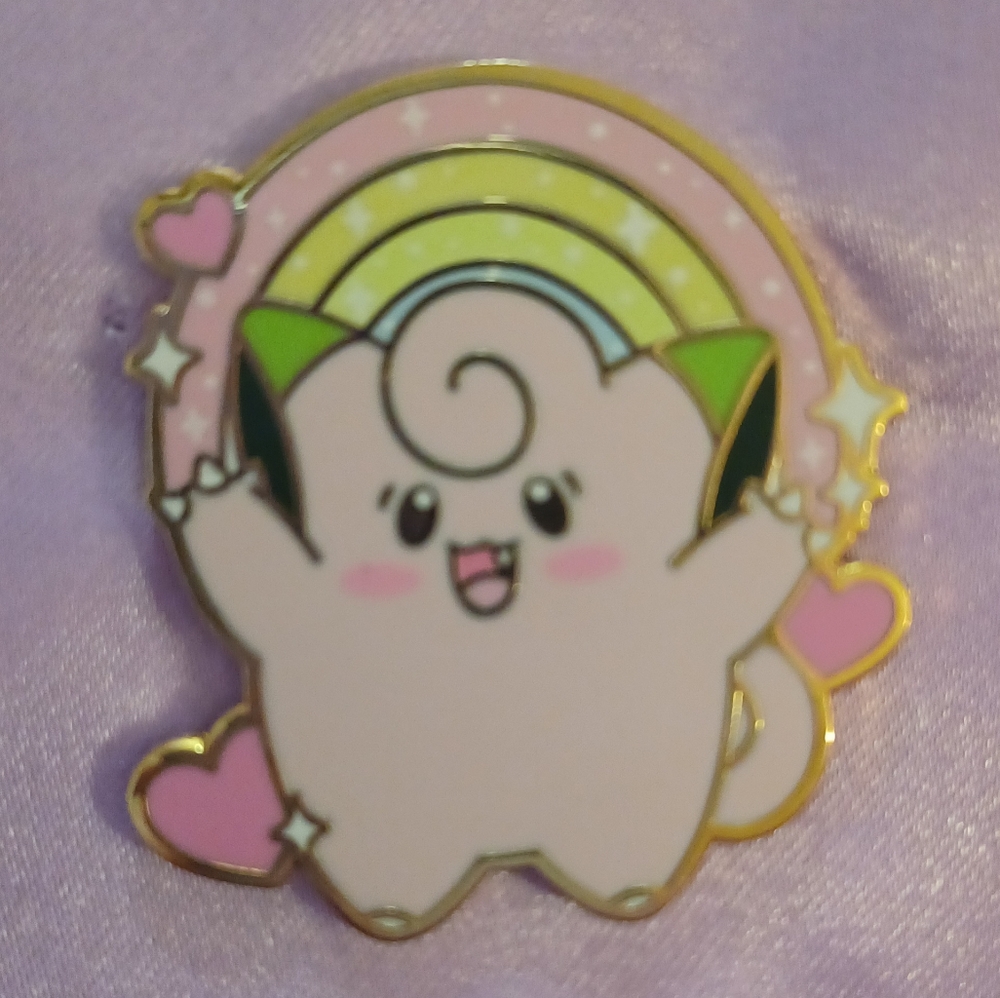 Shiny Clefairy Pokemon Enamel Pin